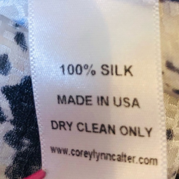 NWT COREY LYNN CALTER Silk Multicolored Printed Mini Cocktail Dress Size:2 - Picture 3 of 16